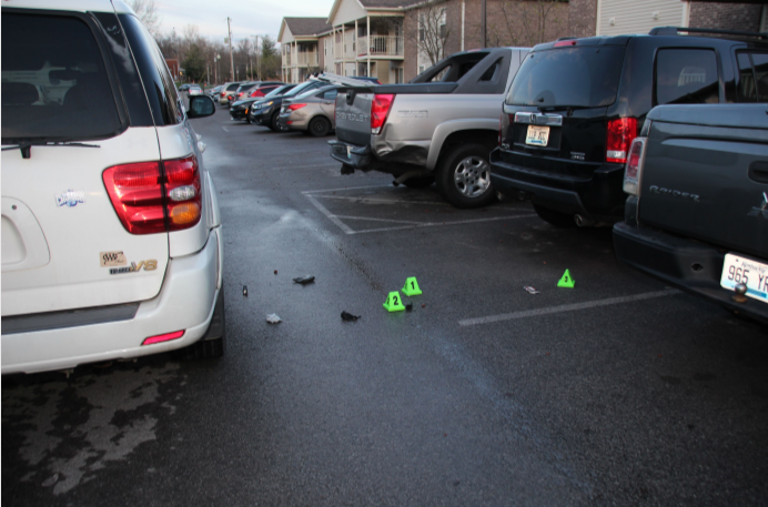 Scene outside Breonna Taylor's apartment